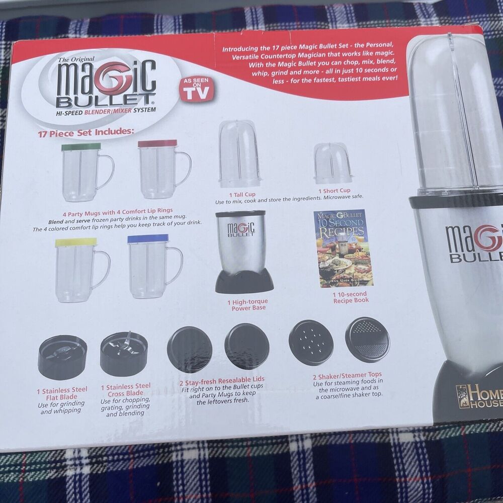 Original Magic Bullet High Speed, Blender, Mixer System 17 Piece Set New - Picture 3 of 7
